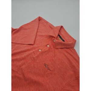 Greg Norman "Play Dry" Orange Golf Shirt Size Large‎